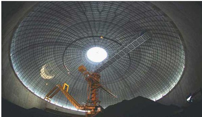 信阳发电厂干煤棚网架