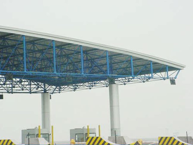 信阳收费站网架工程